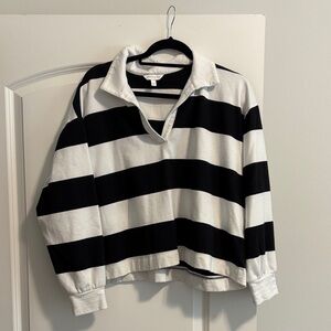 Crown & Ivy Black and White Sweater size L